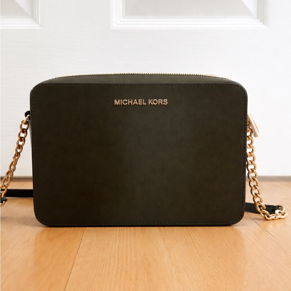 Michael Kors Olive Green Crossbody Bag